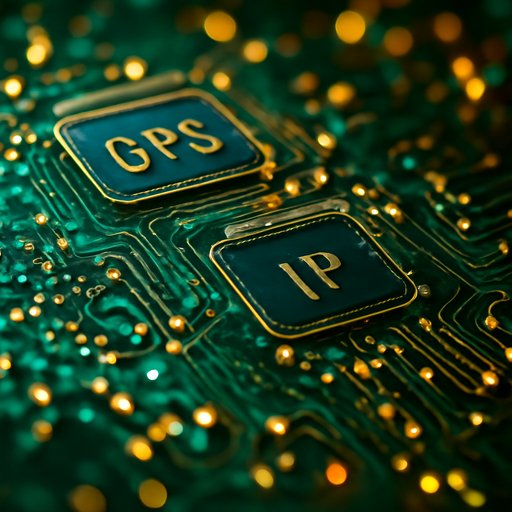 ja9 ফোন স্ক্রিনে GPS আর IP তথ্য